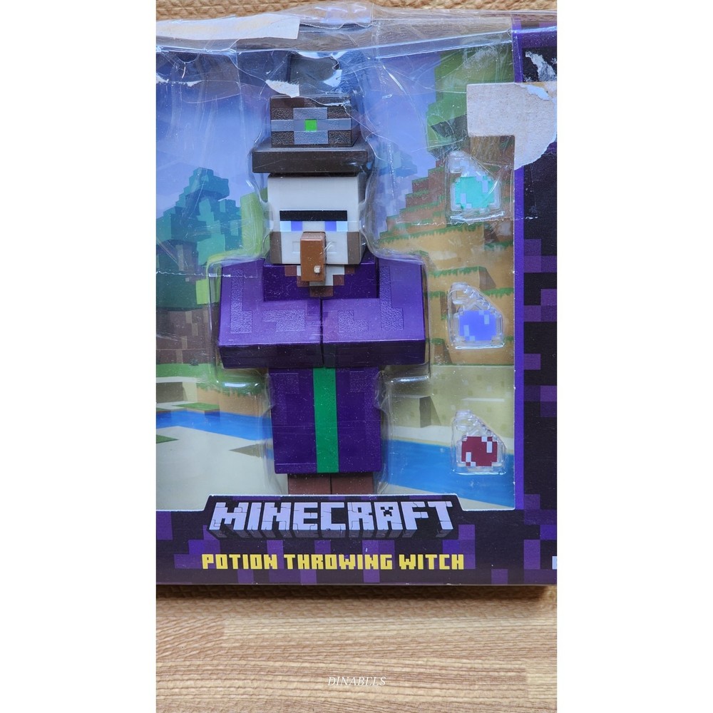 Mine craft Potion Throwing Witch, 7" Action Figure, NIB New